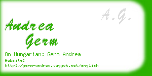 andrea germ business card